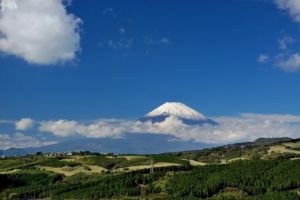 日本一富士山を望む